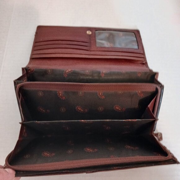 Leather Bifold Wallet by Umi Designs Multiple Card Slots Pockets - Picture 6 of 11